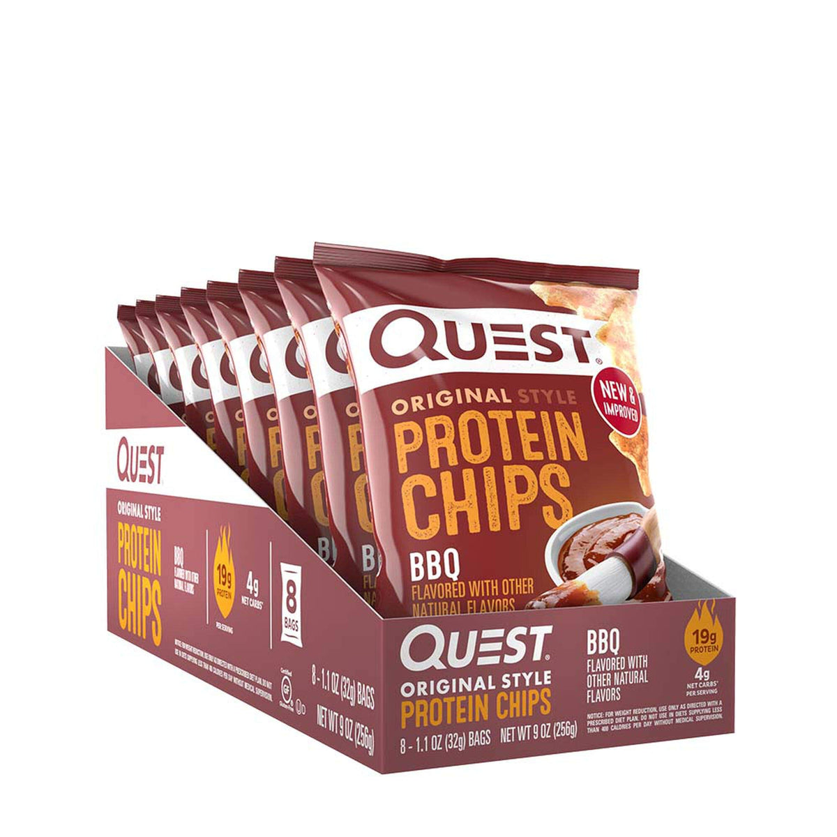 Quest Protein Chips Barbecue - 8 Bags