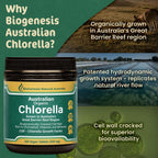 Biogenesis Organic Chlorella Tablets, Mini Tablets & Powder