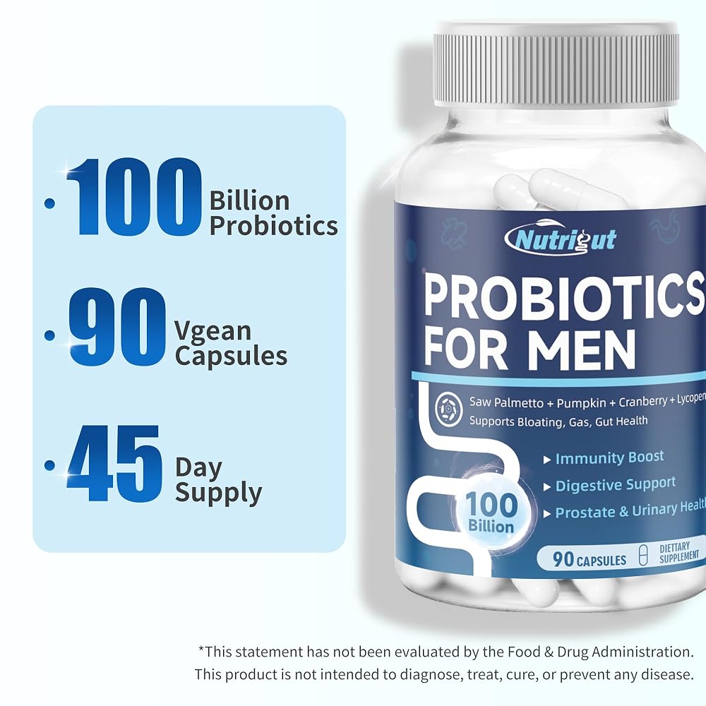NutriGut Mens Probiotics 100 Billion CFU - 90 Capsules - image 8