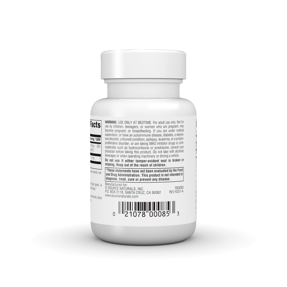 Source Naturals Melatonin 2.5mg, Peppermint