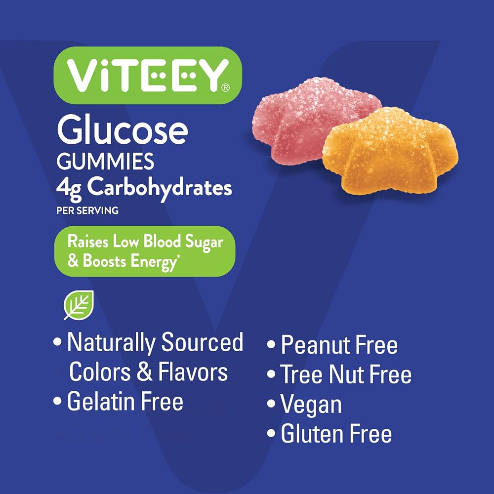 Viteey Glucose Gummies - 4g of Carbohydrates