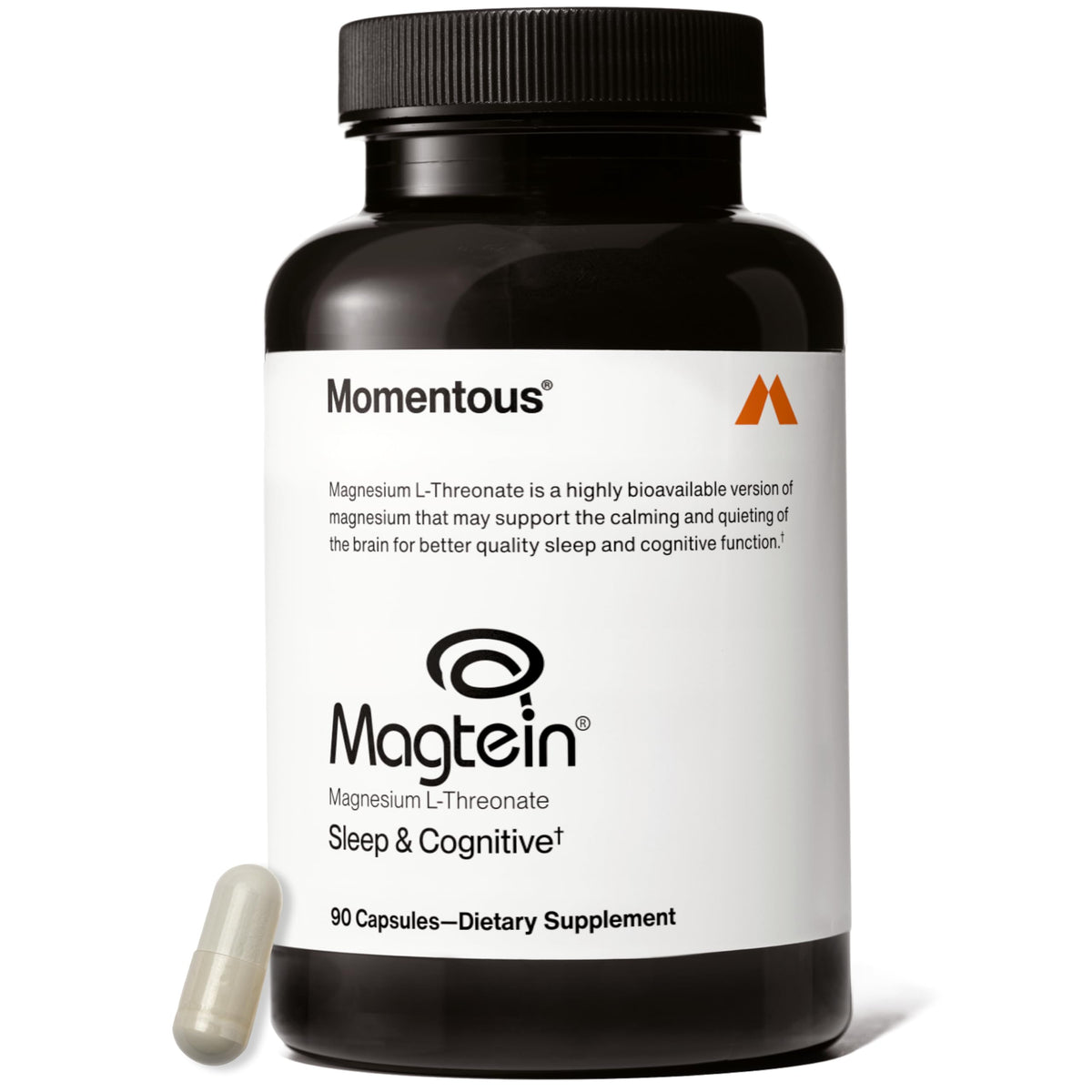 Momentous Magtein Magnesium L-Threonate for Cognitive Health - 90 Capsules