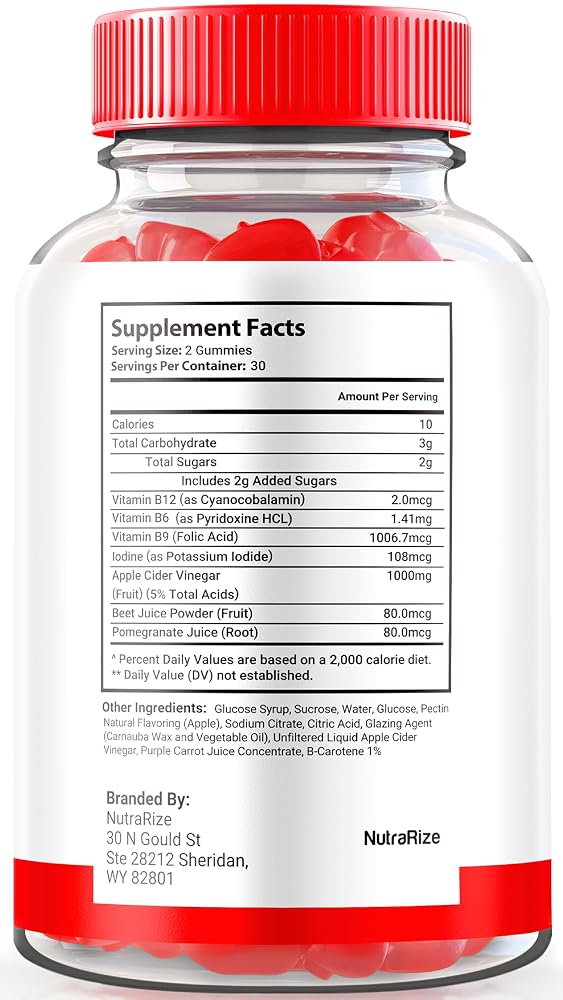 NutraRize Supra Keto ACV Gummies - 180 Gummies - image 2
