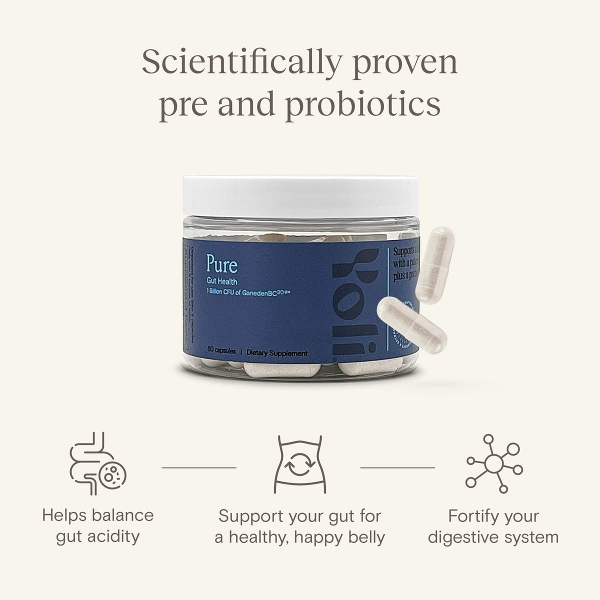 Yoli Pure Probiotics for Digestive Health - 60 Capsules - image 5