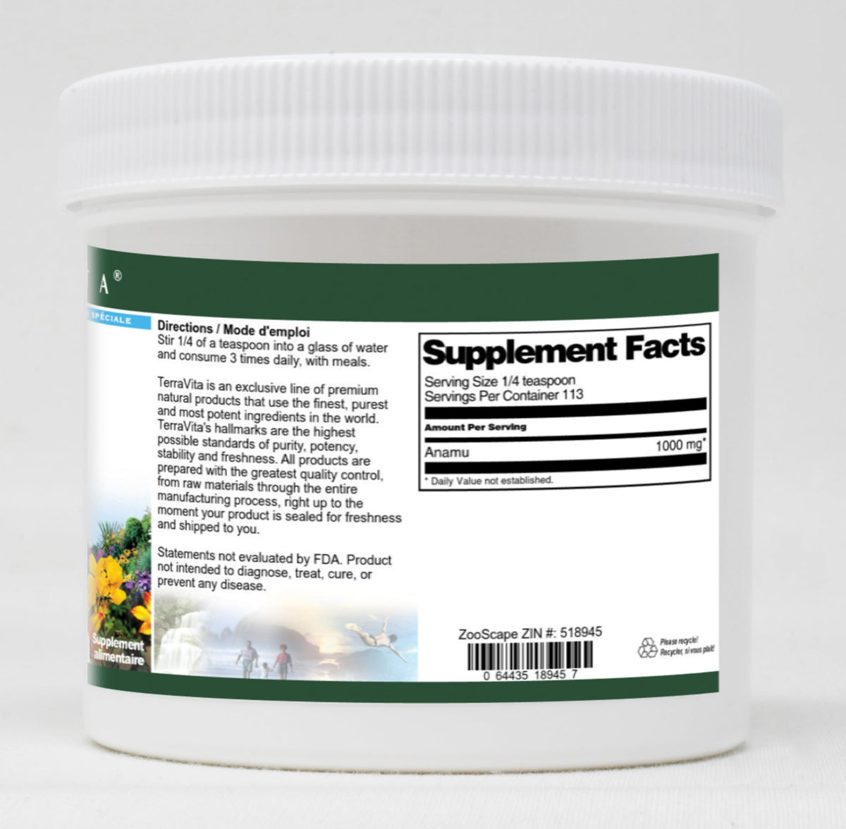 Terravita Anamu Powder Extract - 4 oz - image 2