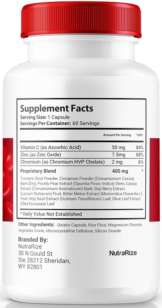 NutraRize Super Flow Glycogen Support Capsules - 60 Capsules - image 2