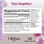Jarrow Formulas Fem-Dophilus Probiotic - 1 Billion - 60 Capsules - image 6