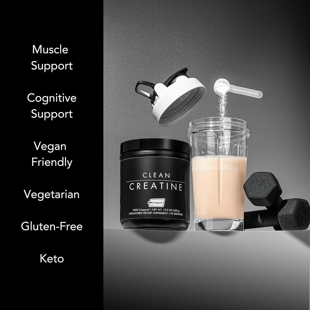 CLEAN Creatine Monohydrate Powder Creapure - 90 Servings - image 7