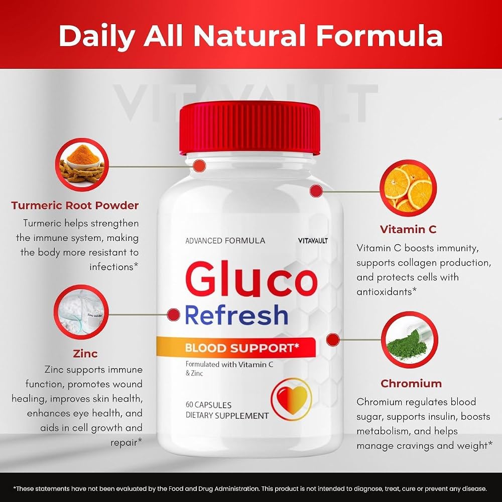 Vitavault Gluco Refresh Capsules Maximum Strength - 180 Capsules - image 7