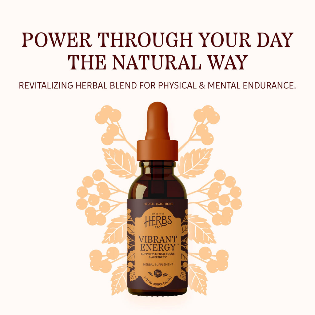 Herbs Etc. Vibrant Energy Liquid Extract - 1 fl oz - image 3