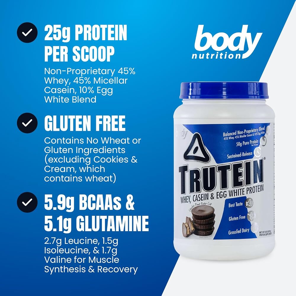 Body Nutrition Trutein High Protein Powder Blend - 2 lb - image 3