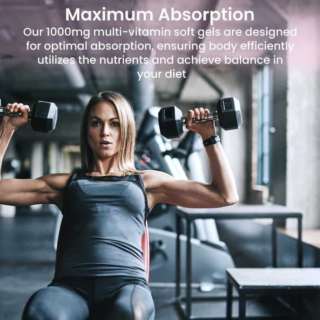 NutraBulk Multi-Vitamin MAX Well Absorbed Softgels - 250 Softgels - image 2