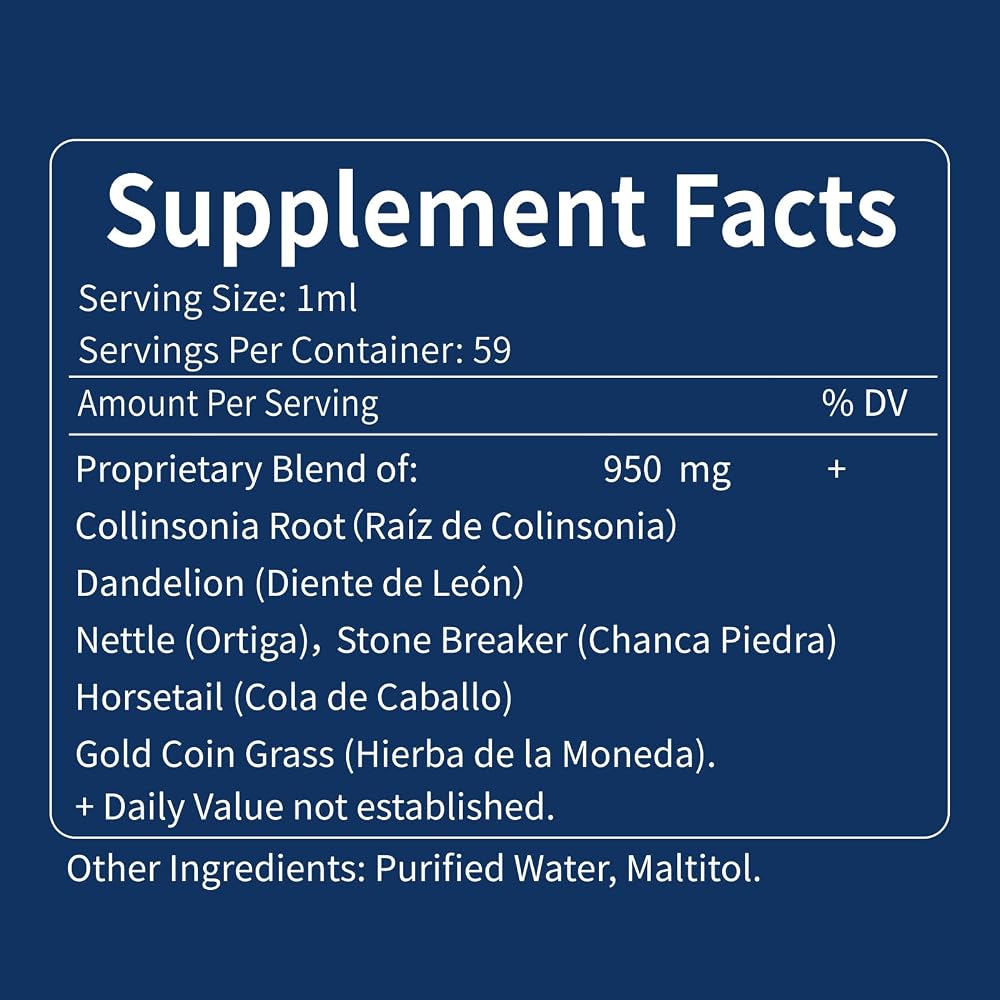 Nurbetoxa Collinsonia Stone Root Drops for Urinary Tract Health - 2 Fl Oz - image 7