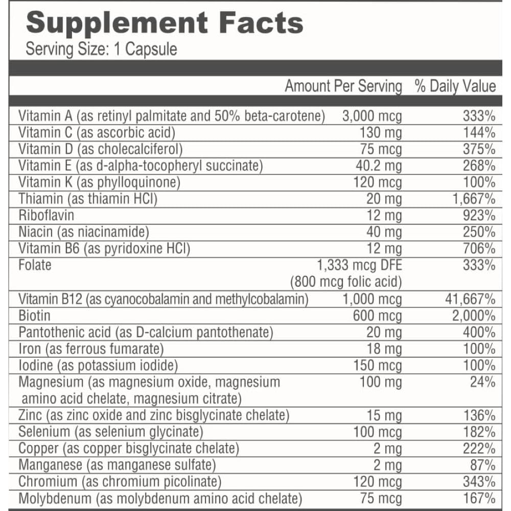 BariatricPal Multivitamin ONE 1 per Day! Bariatric Multivitamin