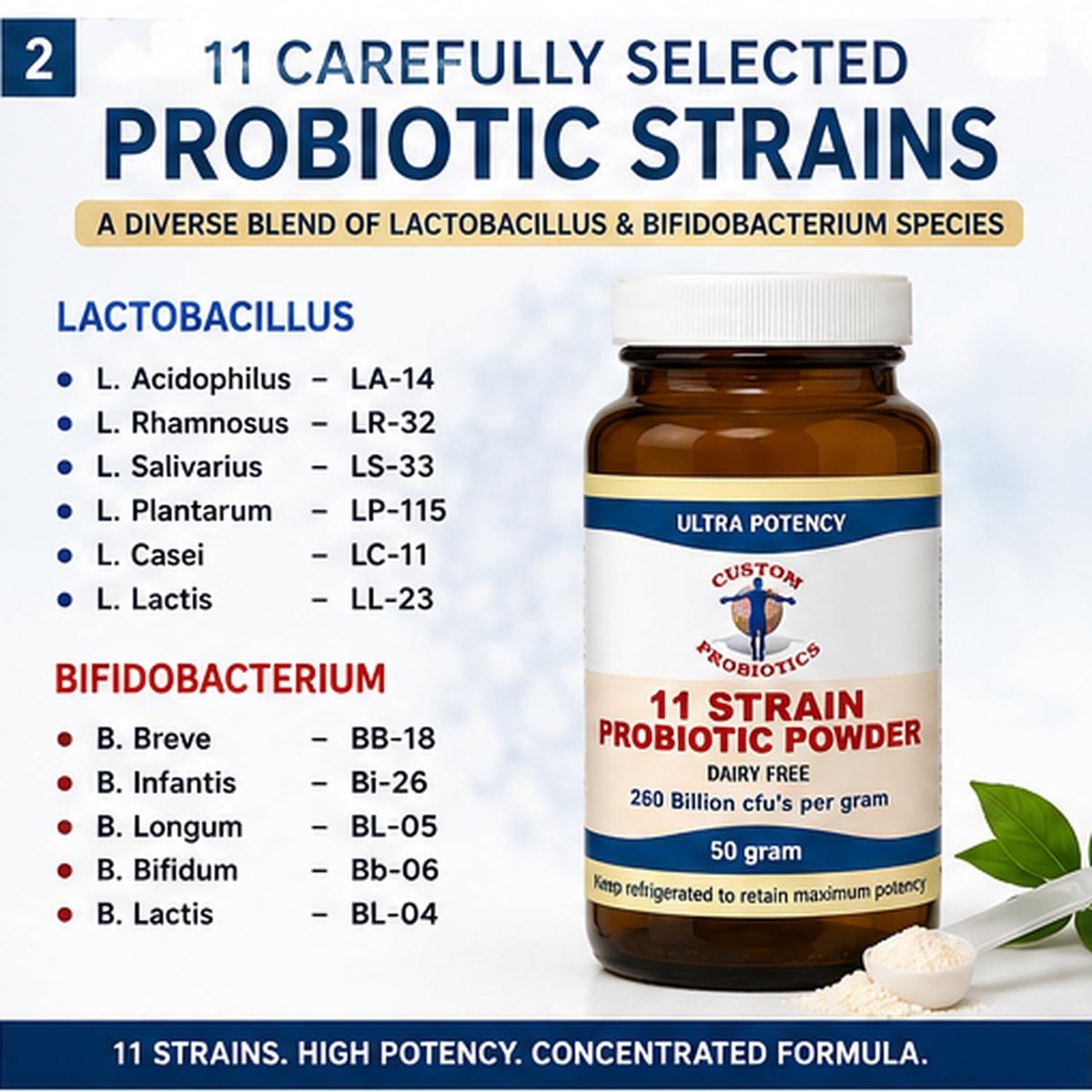 Custom Probiotics 11-Strain Powder