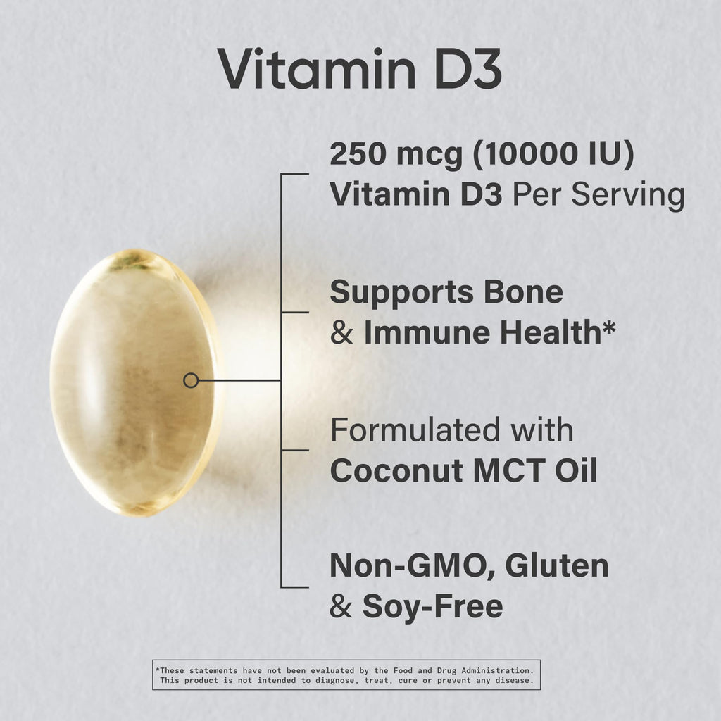 Sports Research® Vitamin D3 with Coconut MCT Oil