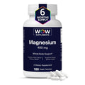 WOW Supplements Magnesium 400 mg Complex - 180 Capsules