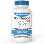 DrFormulas HairOmega DHT Blocker Biotin 5000 mcg - 60 Vegetarian Capsules