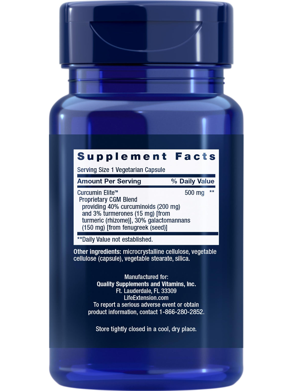 Life Extension Curcumin Elite Turmeric Extract - 60 Capsules - image 2