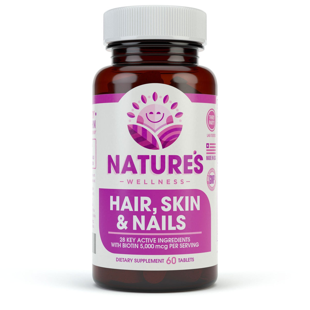 Natures Wellness Hair, Skin & Nails Supplement - 60 Tablets