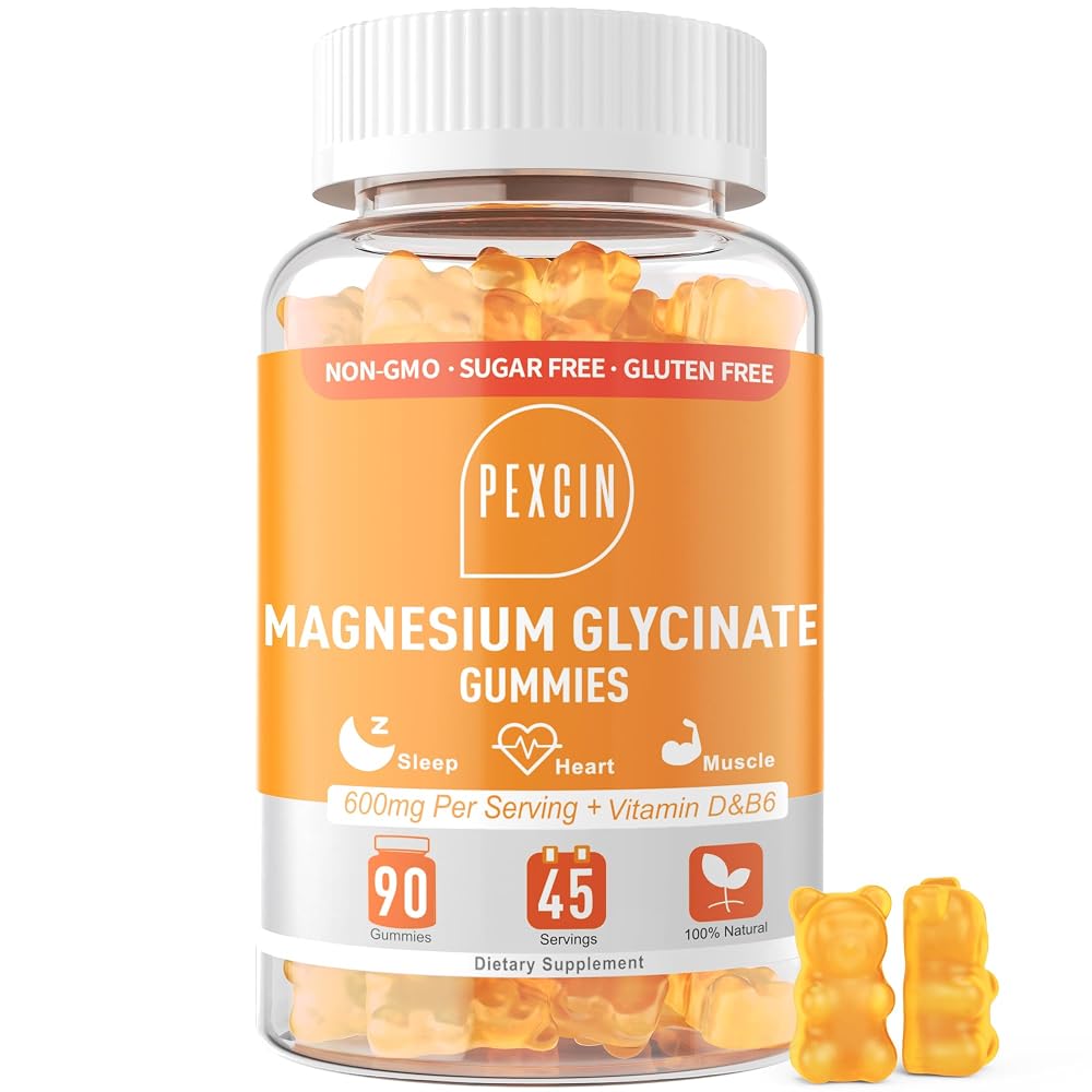 PEXCIN Magnesium Glycinate Gummies for Adults & Kids