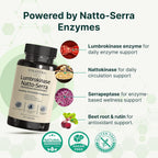 VINATURA Lumbrokinase Serrapeptase Nattokinase - 60 Capsules - image 2