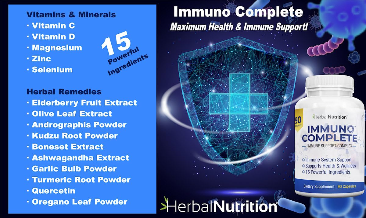 Herbal Nutrition Vitamin D3 K2 Liquid & Immuno Complete Bundle - image 5