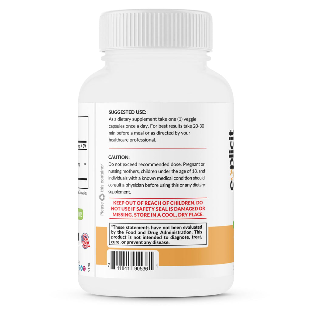 eXplicit Supplements Max Strength CoQ10 200mg Heart Health - 120 Capsules - image 2