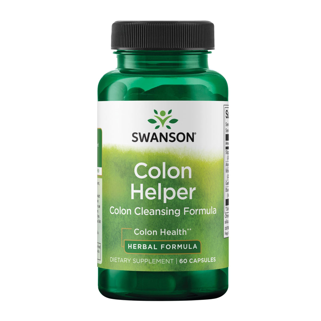 Swanson Colon Helper Herbal Digestive Supplement - 60 Capsules