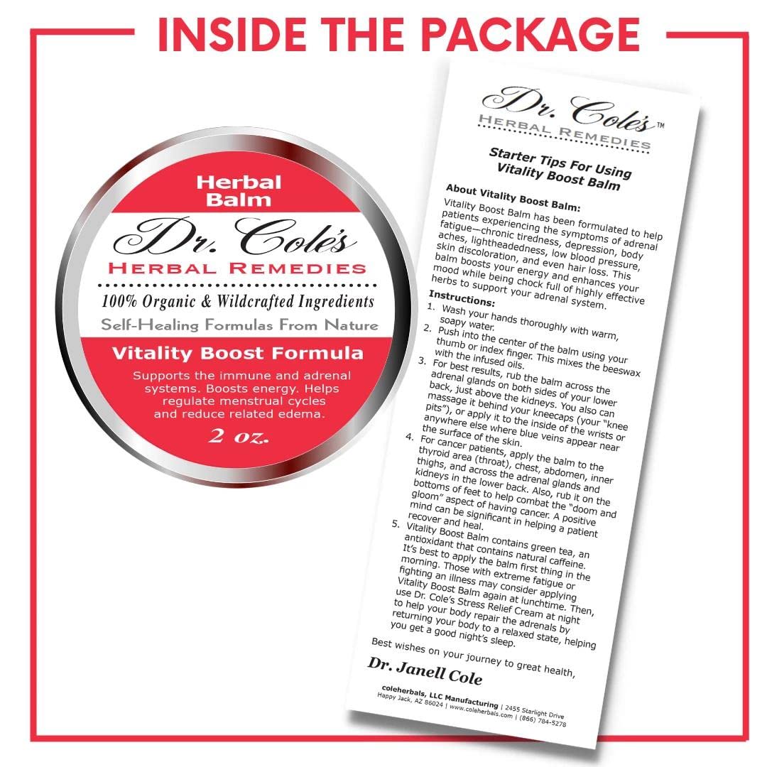 Dr. Cole's Organic Herbal Vitality Boost Balm - 2 oz - image 3