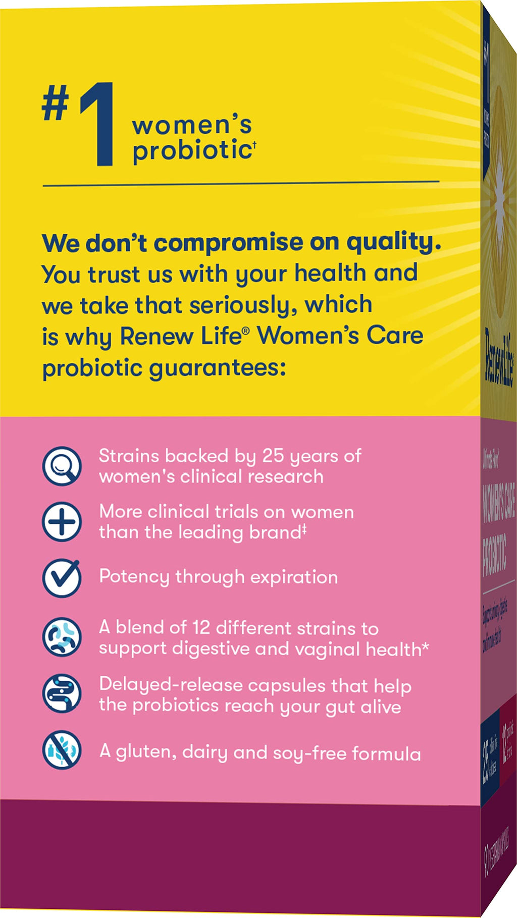 Renew Life Ultimate Flora Women's Care Probiotic 25 Billion CFU - 90 Capsules - image 7