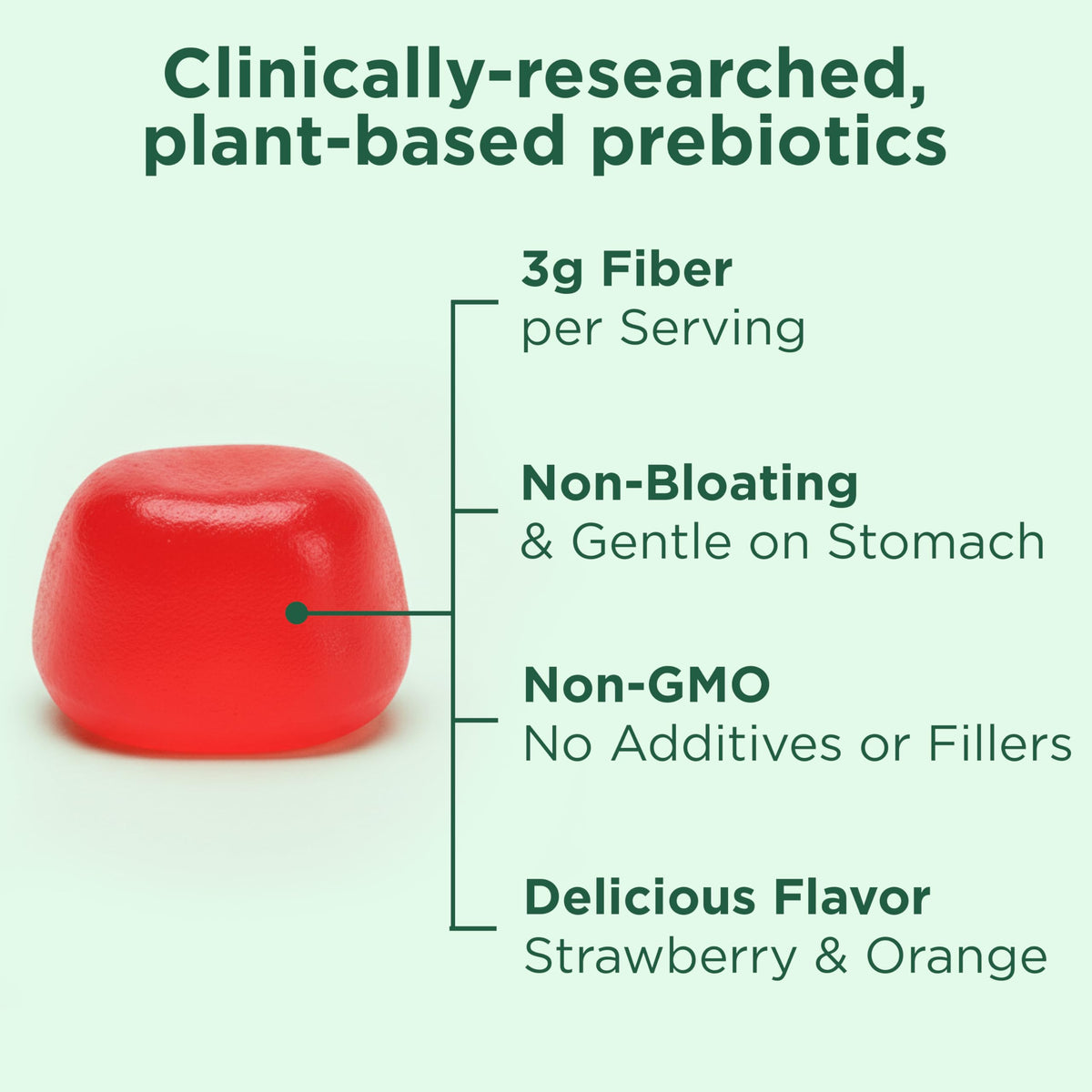 Yuve Vegan Prebiotic Gummies Supplement