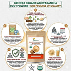 Grenera Organic Ashwagandha Root Powder - 1 kg - image 7