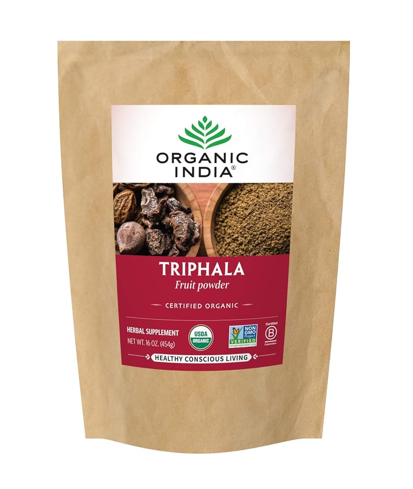 ORGANIC INDIA Triphala Capsules with Amla - 16 Ounce