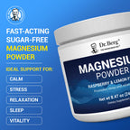 Dr. Berg Magnesium Glycinate Powder Raspberry Lemon - 50 Servings - image 2