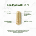 DEAL SUPPLEMENT 14-in-1 Irish Sea Moss Complex - 240 Vegetarian Capsules - image 3