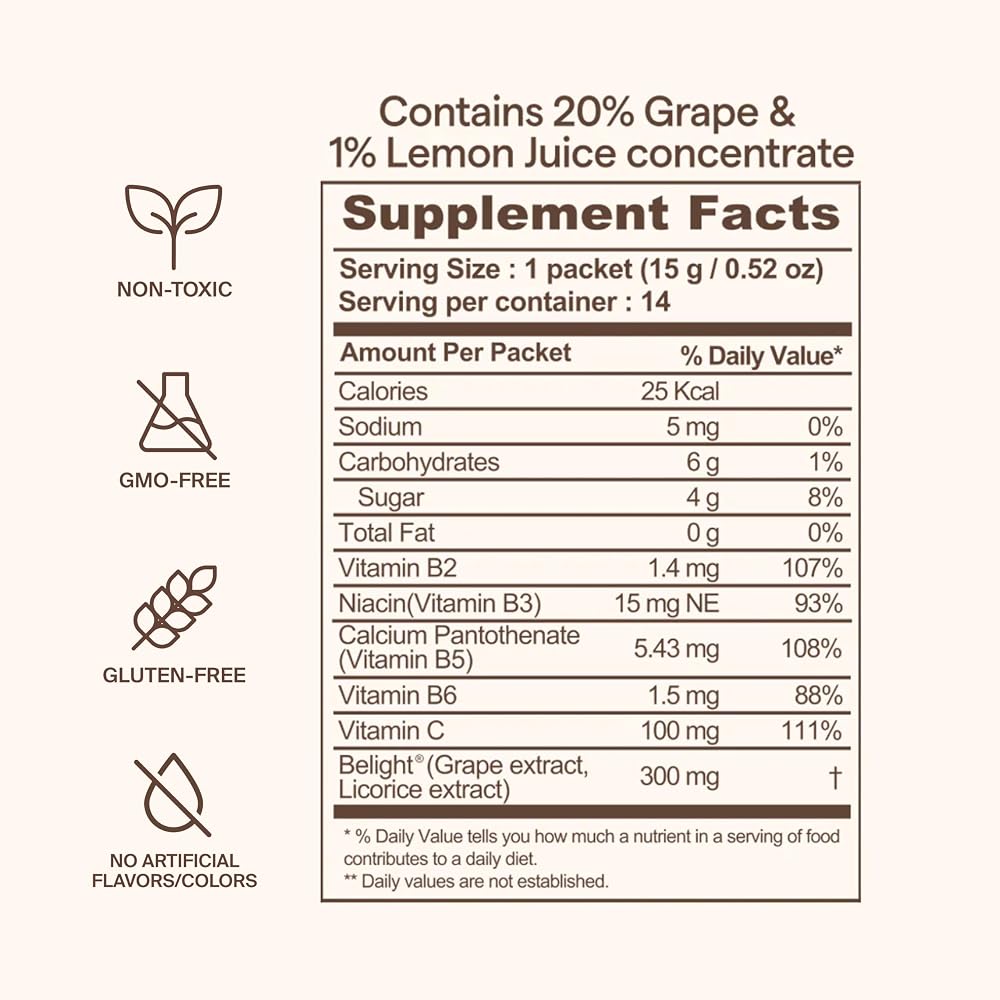 Ownist Triple Shine Grape Jelly Skin Brightening - 14 Stick Packs - image 9