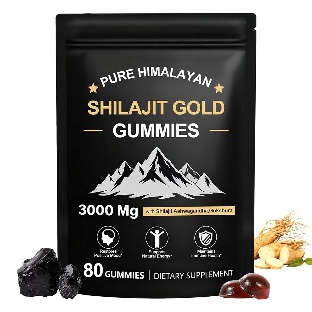 Lyndops Shilajit Gummies Pure Himalayan Gold - 80 Gummies