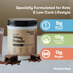 Perfect Keto Whey Isolate Protein Powder Chocolate - 20 Servings - image 4