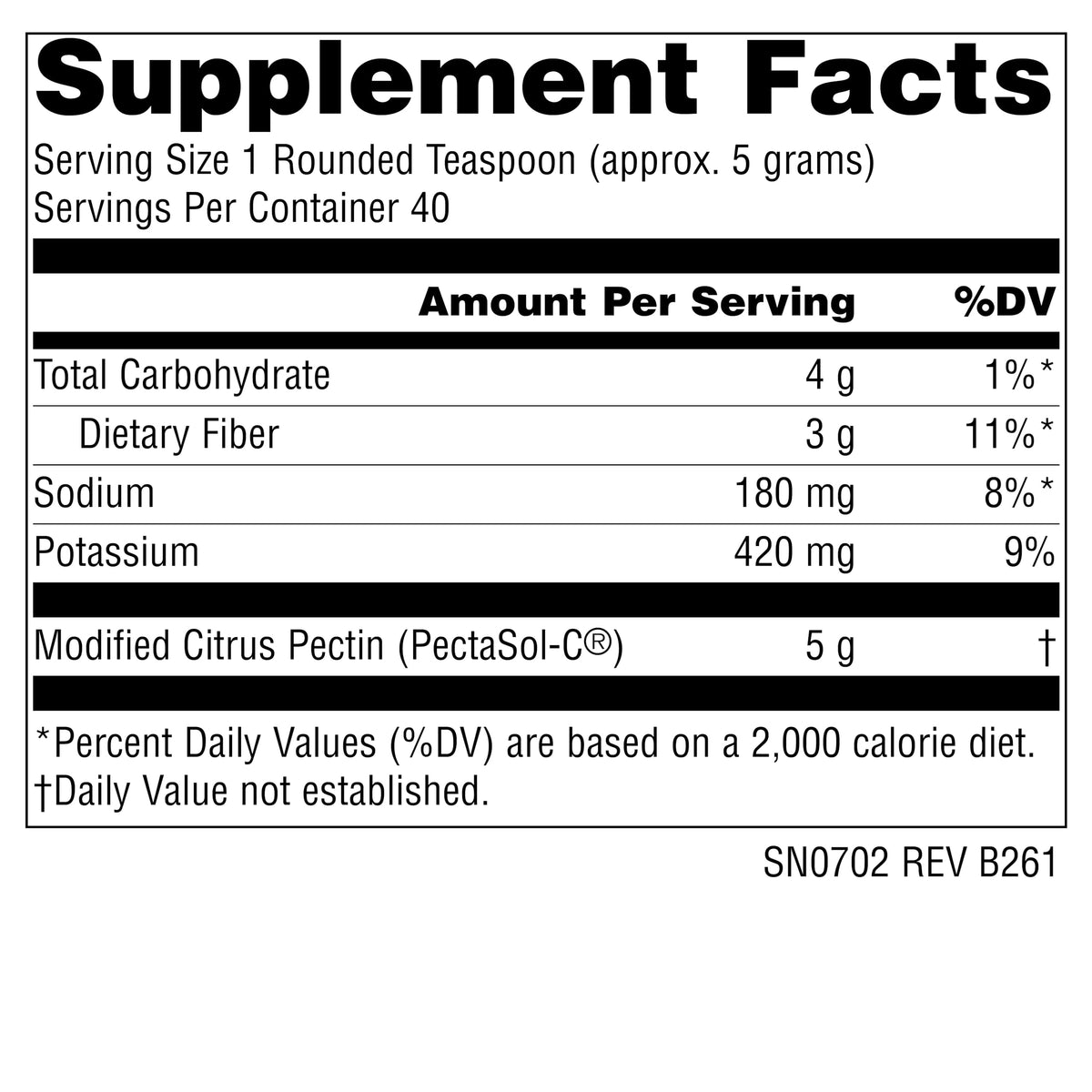 Source Naturals Modified Citrus Pectin Powder