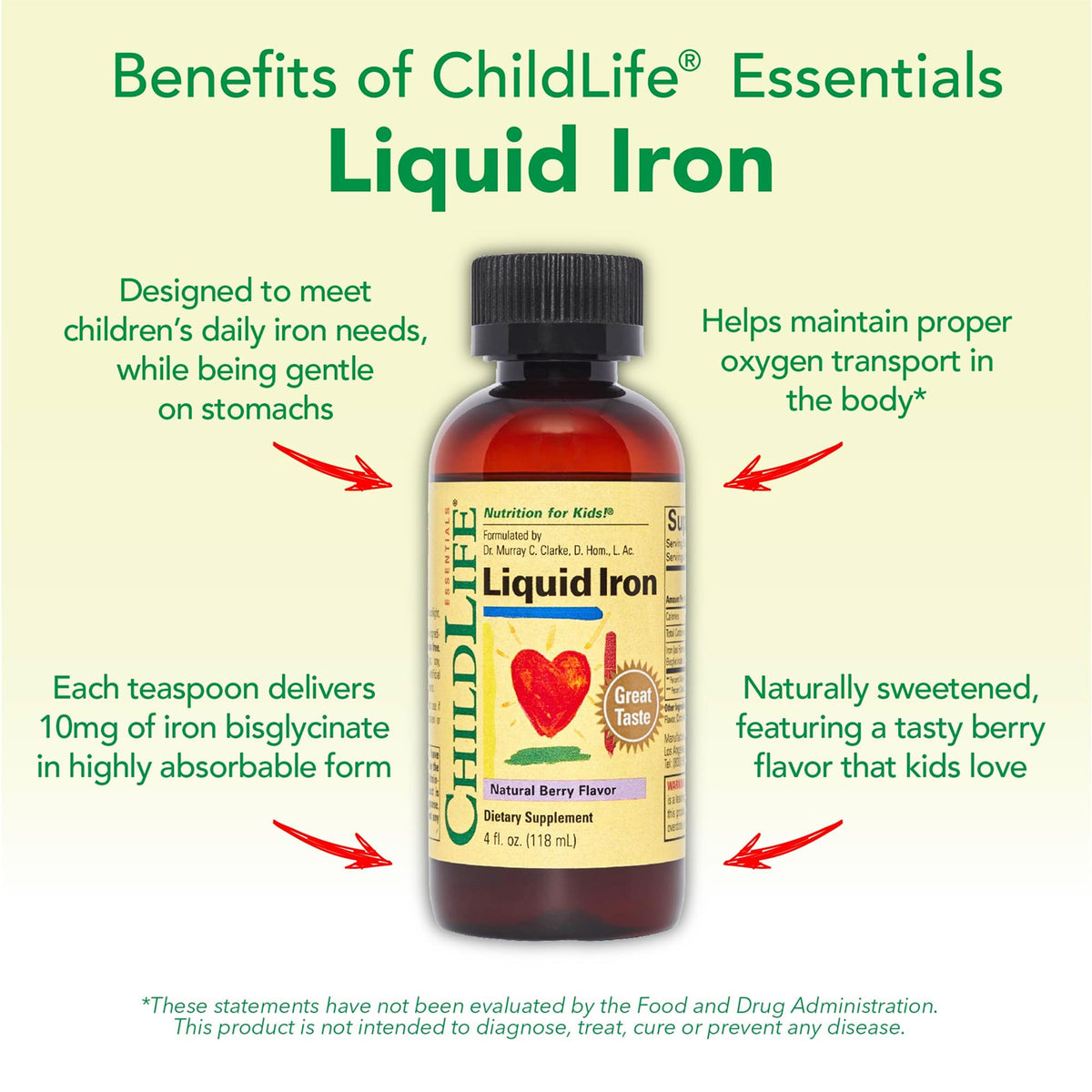 ChildLife Essentials Liquid Iron for Kids, Berry - 4 Fl Oz - image 5