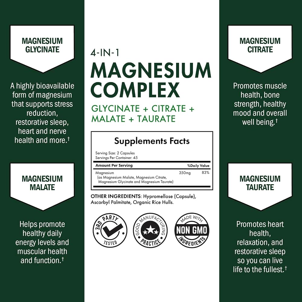 BioSchwartz Magnesium Complex 350mg - 90 Capsules - image 2