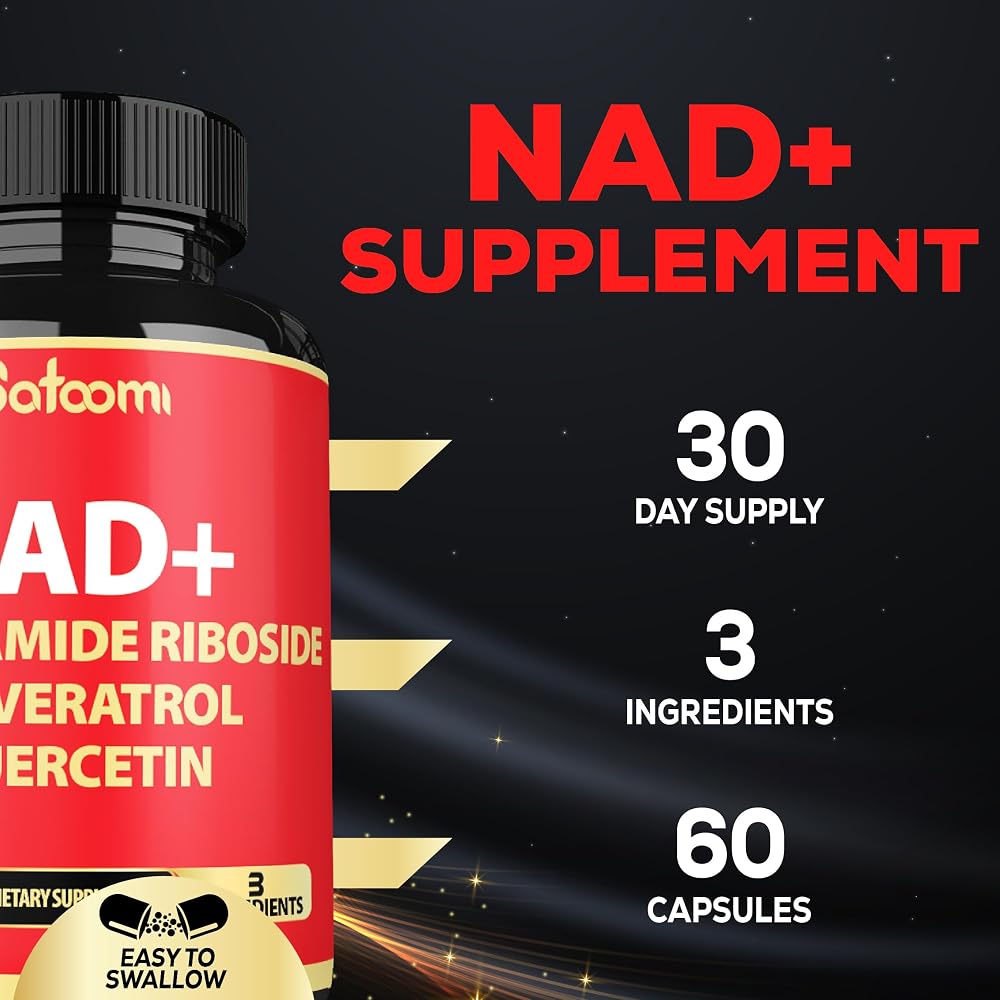 Satoomi NAD Supplement with Nicotinamide Riboside - 60 Capsules - image 3