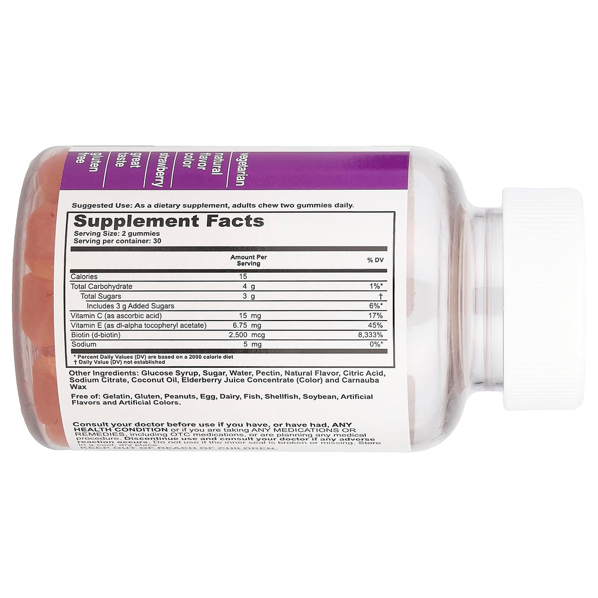 T.RQ Hair, Skin & Nails Gummy Supplement - 60 Gummies - image 2