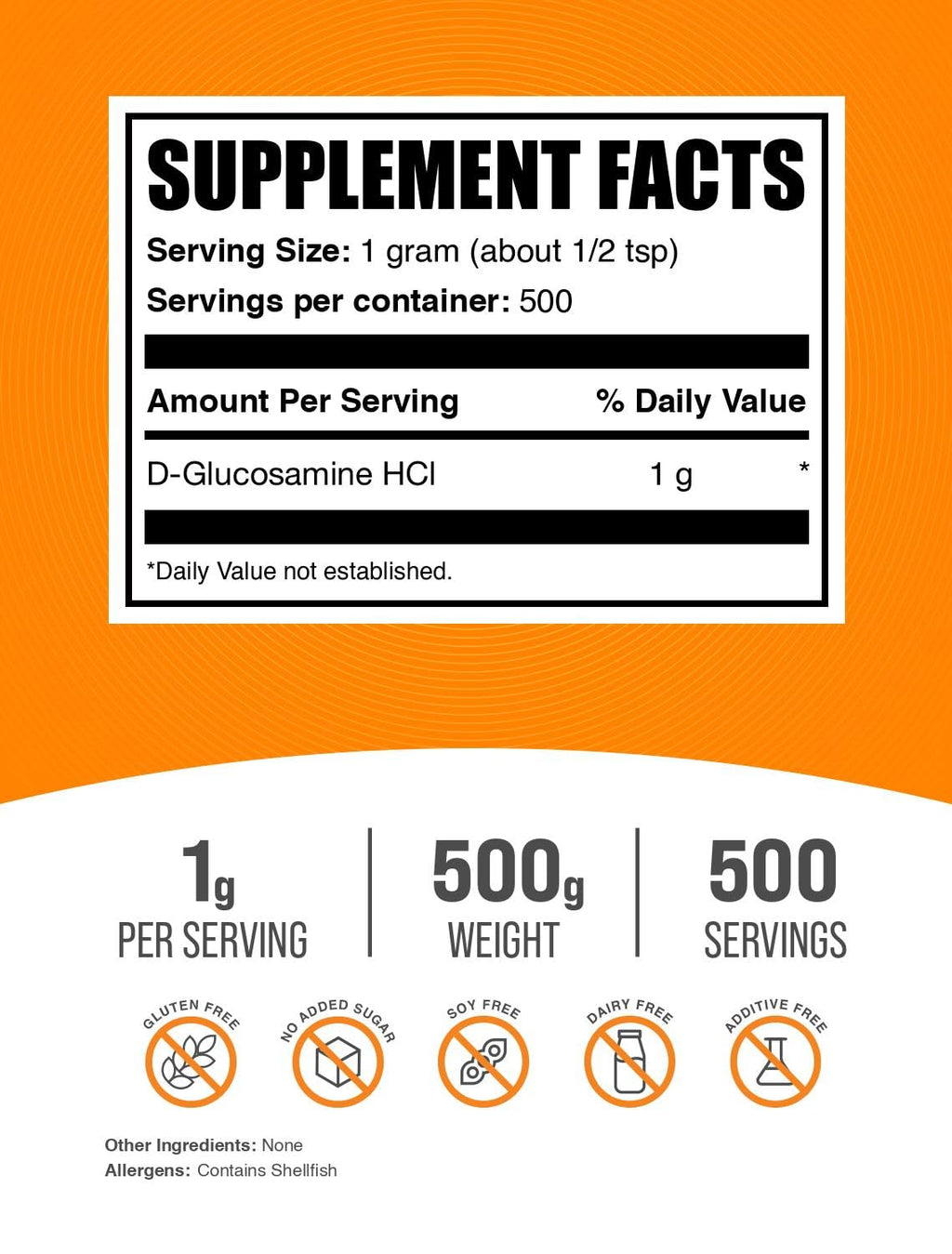 BulkSupplements.com Glucosamine HCl Powder