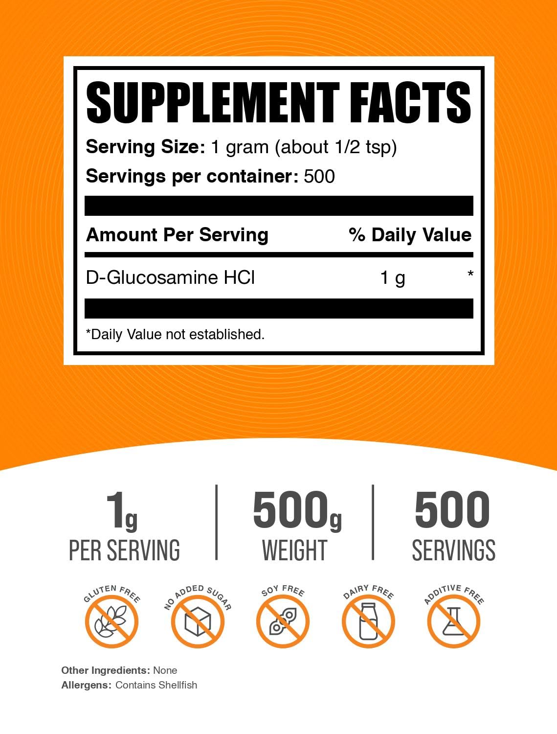 BulkSupplements.com Glucosamine HCl Powder