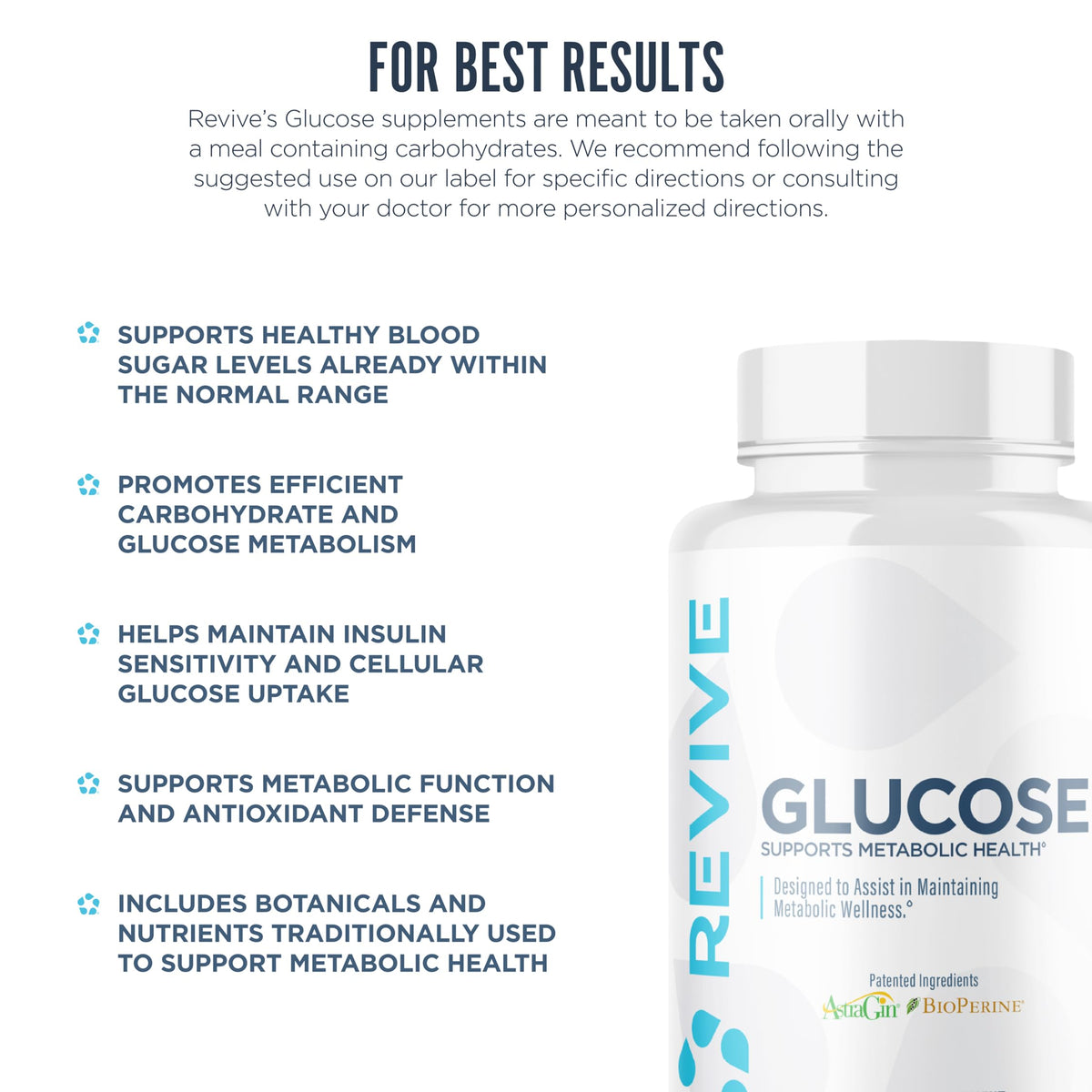 Revive Glucose Support Supplement for Metabolic Health - 30 Servings - image 5