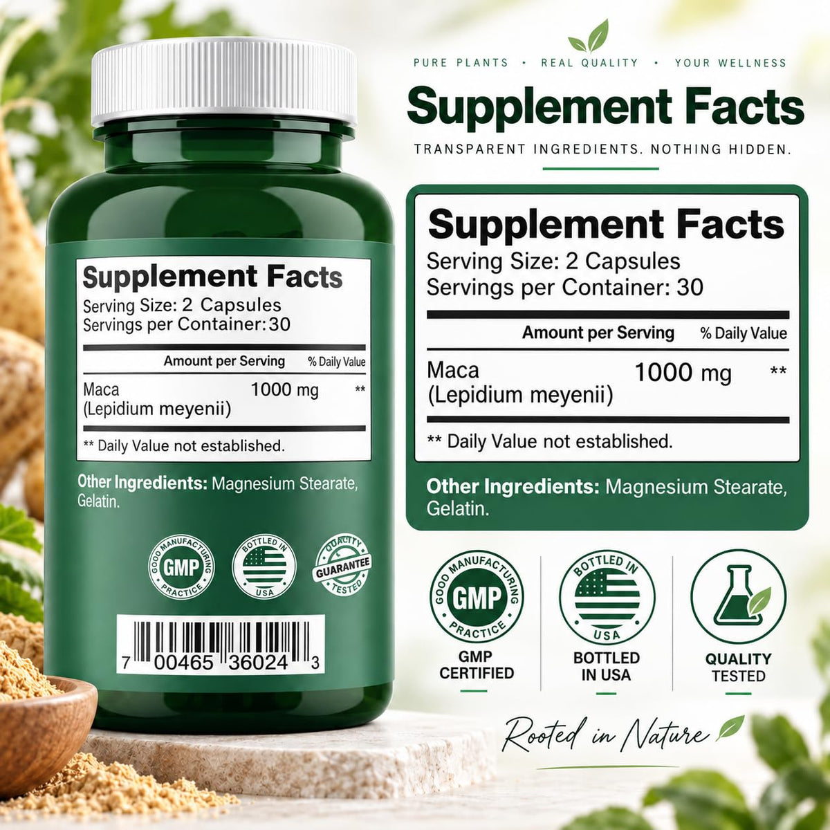 All Nue Maca XL - 60 Capsules - image 5