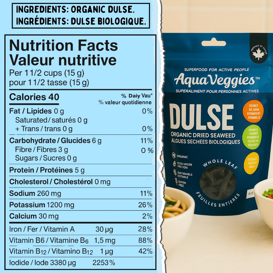 Aqua Veggies Organic Atlantic Dulse Whole Leaf - 113g - image 2
