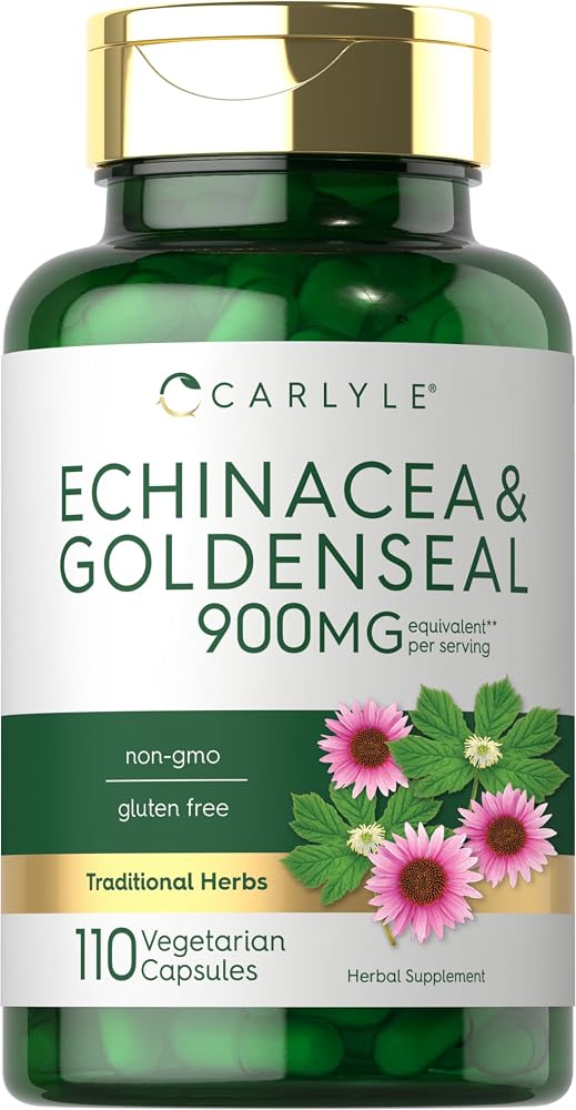 Carlyle Echinacea Goldenseal Capsules - 110 Vegetarian Capsules